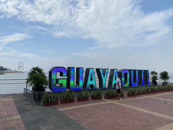 Guayaquil Itinerary sign